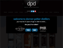 Tablet Screenshot of dpdspirits.com